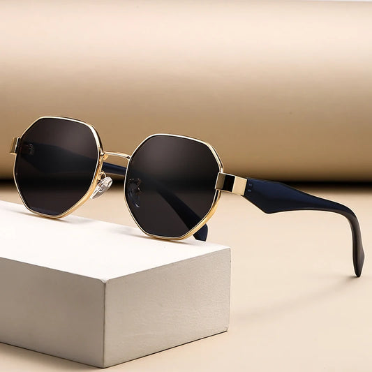Stylish Polygonal Metal Sunglasses™